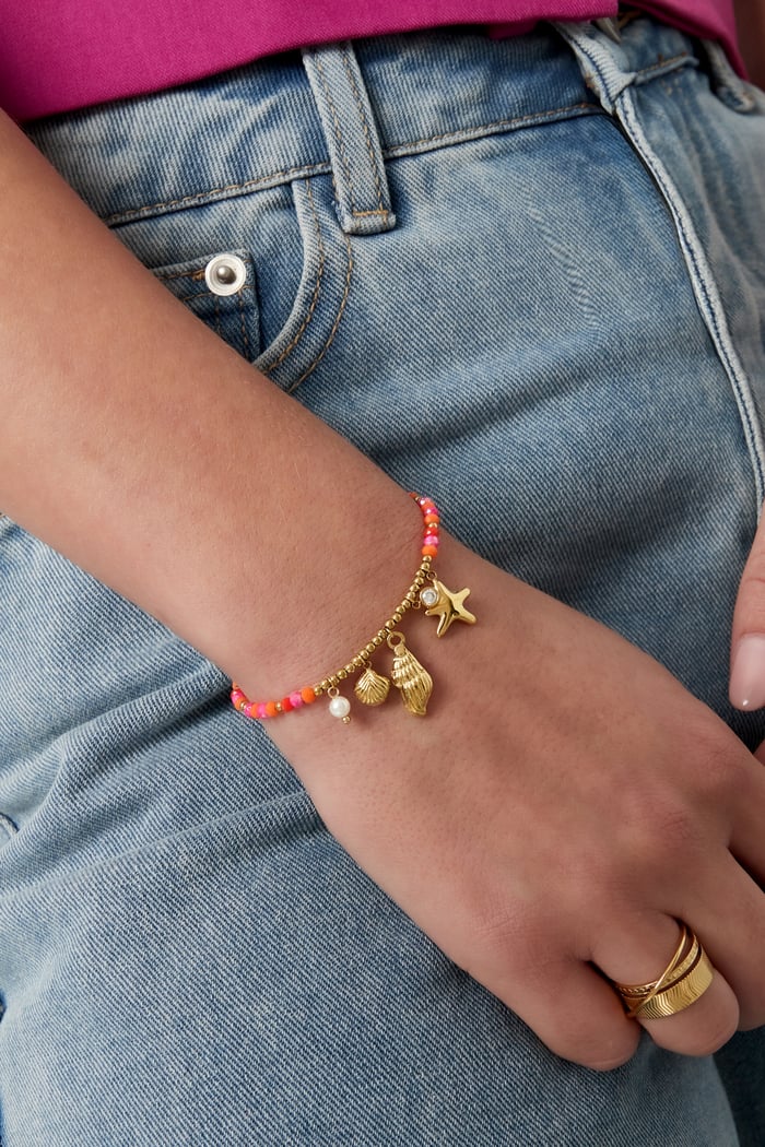 Armband shell swim - Goud kleur