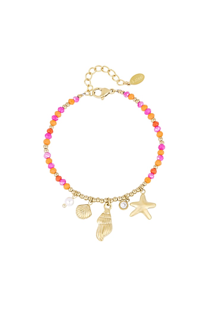 Armband shell swim - Goud kleur