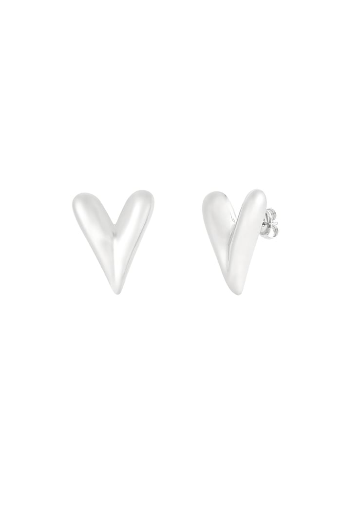 Large hearts oorbellen