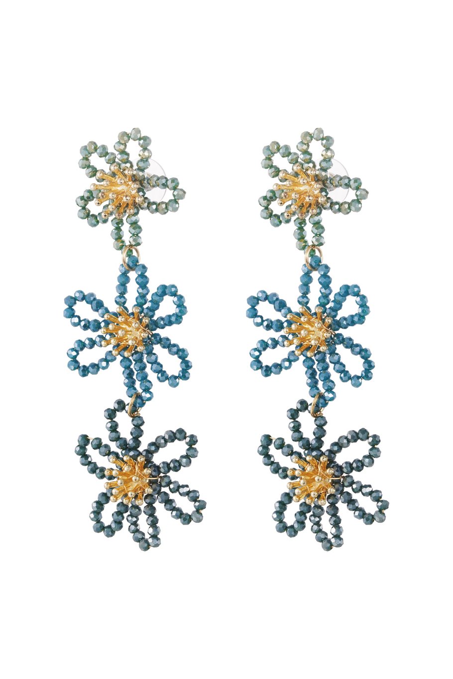 Flower party statement oorbellen