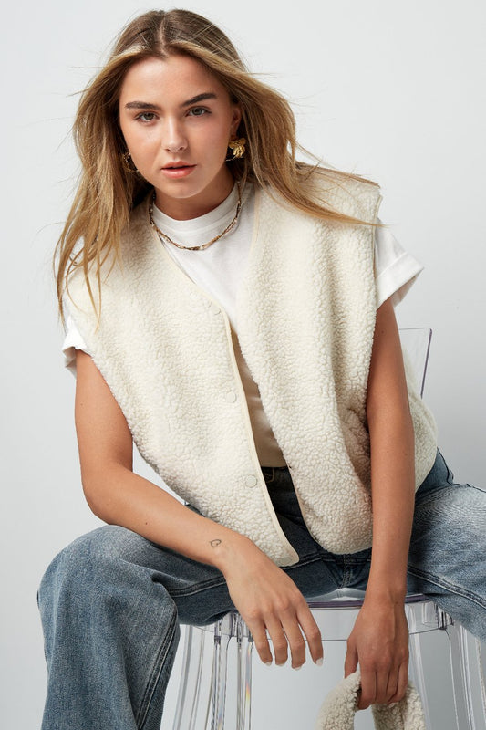 Fluffy Teddy Vest