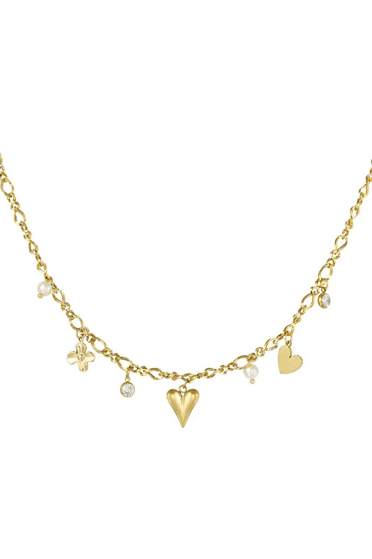 Sparkling love ketting - goud