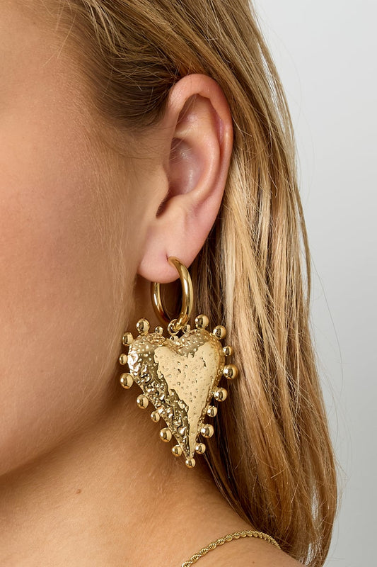 Oorbellen dropping hearts