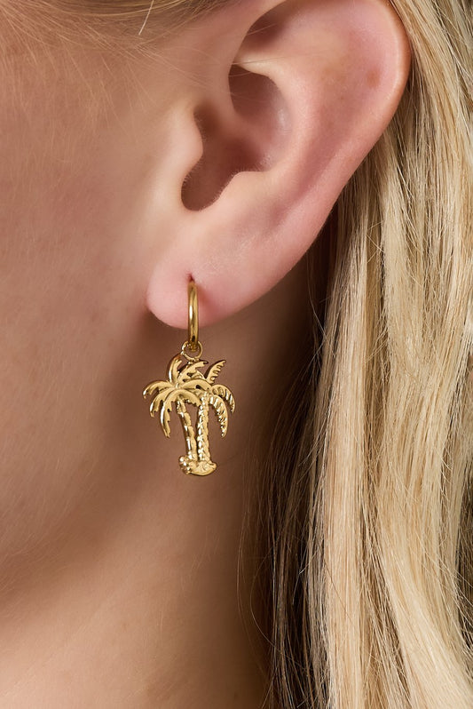 Palmboom oorbellen