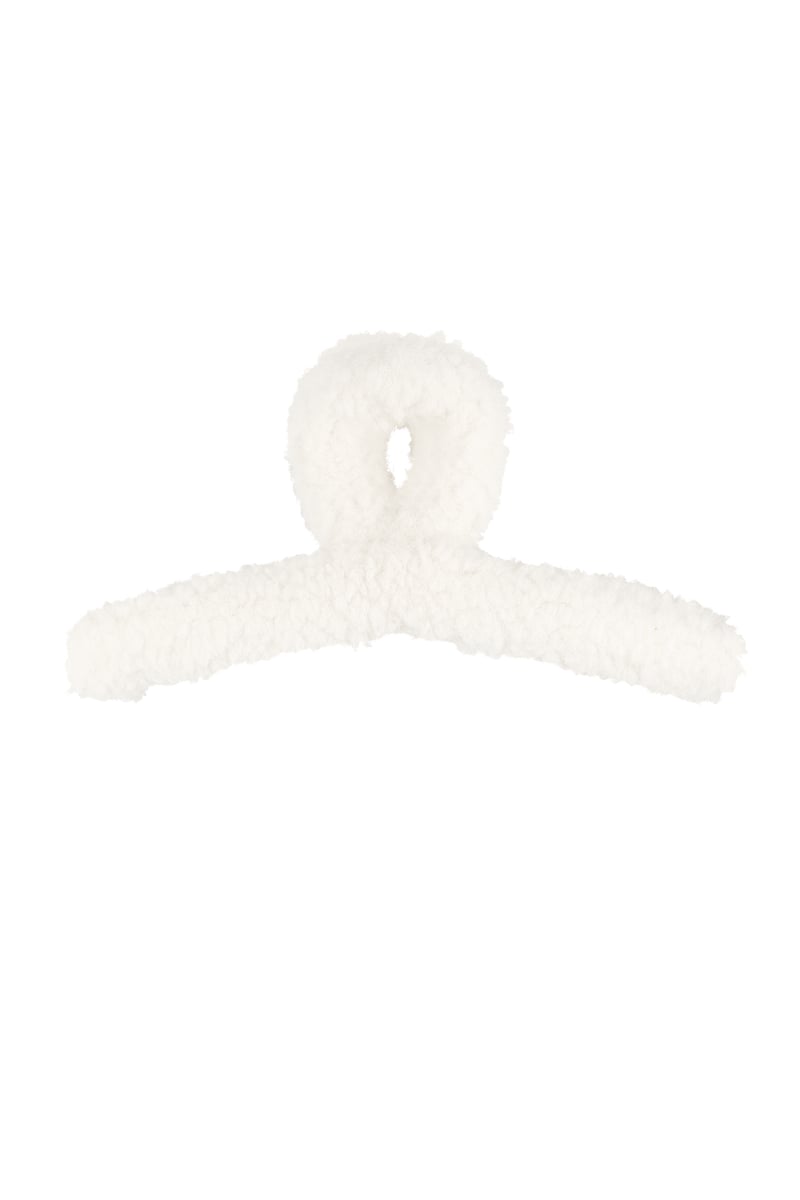Fluffy teddy haarclip