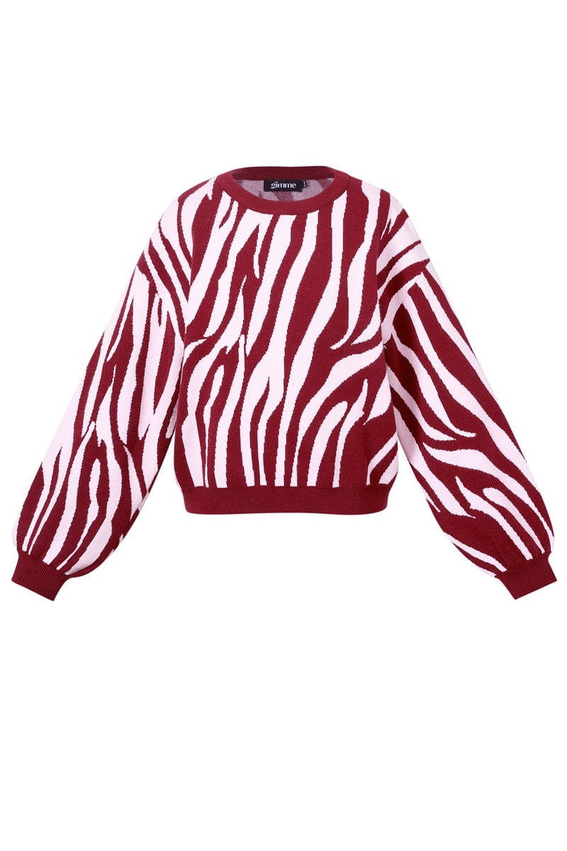 Knitted sweaters Zebra stripes