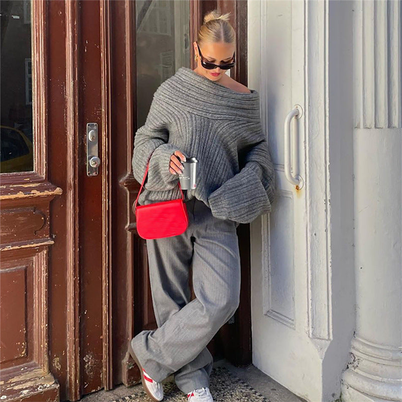 Off-shoulder Sweater