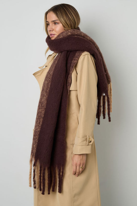 Sjaal met 2 kleuren