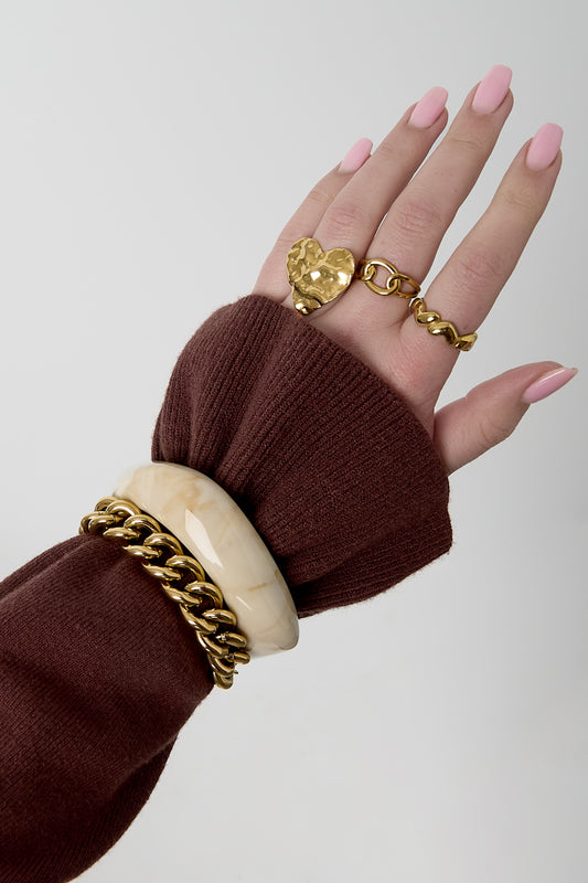 Statement schakelarmband