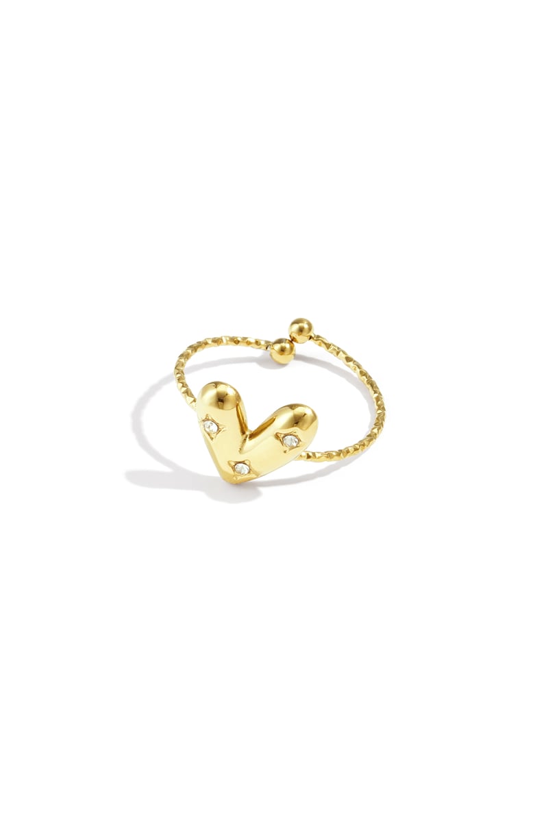 Ring Heart Casual - Goud