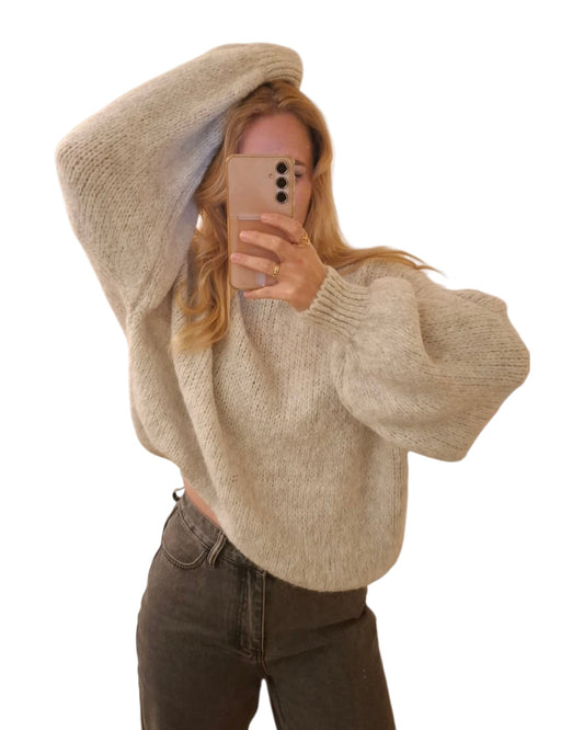 Comfy trui - Stone white