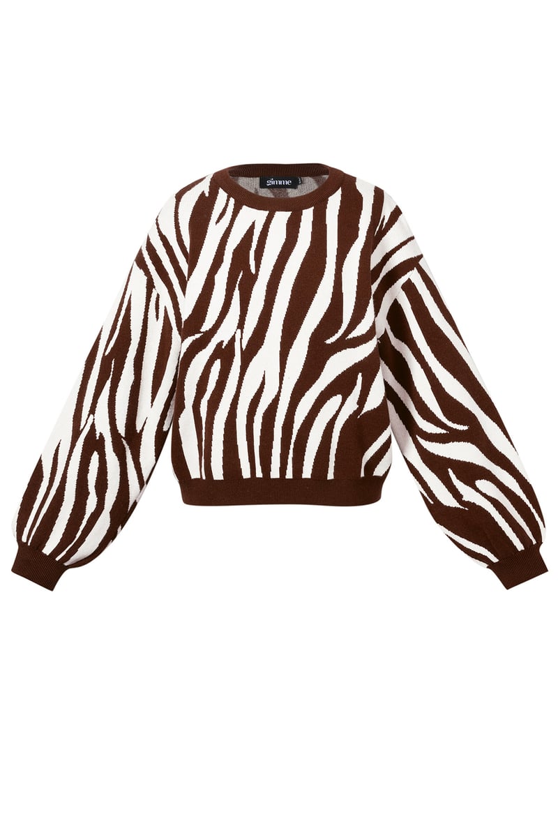 Knitted sweaters Zebra stripes