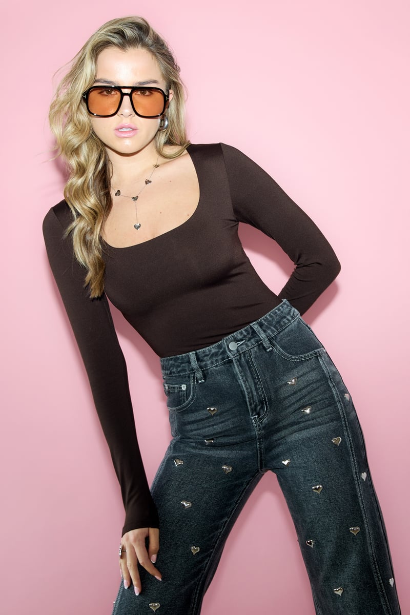 Nylon Long sleeve top