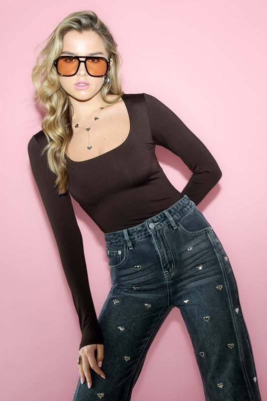 Nylon Long sleeve top