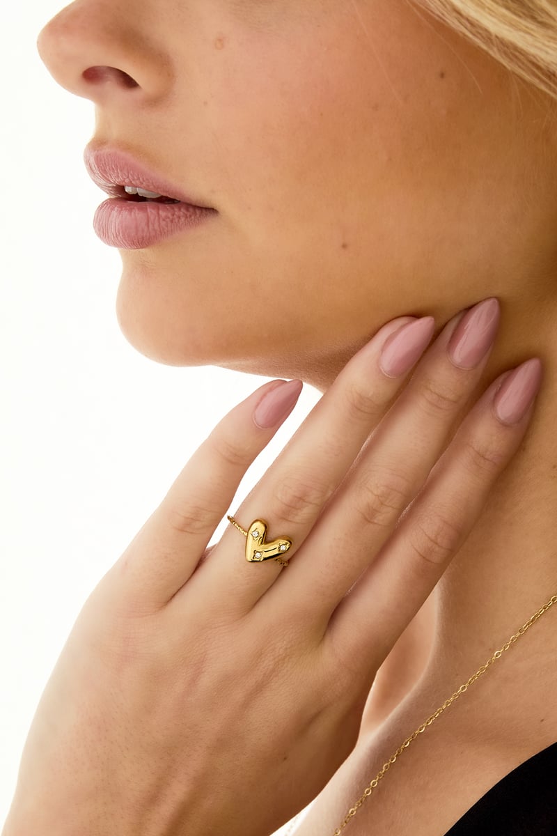 Ring Heart Casual - Goud